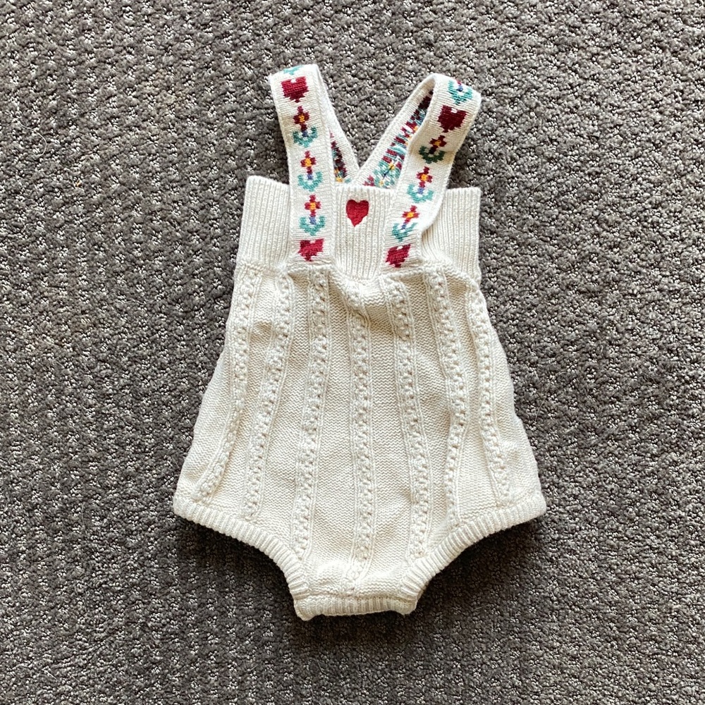 Hanna Andersson Knit Holiday Romper